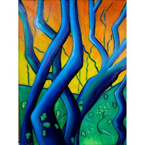 Tableau huile, Sous-bois
