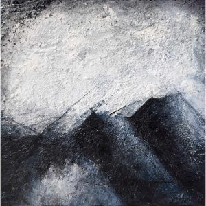 Tableau huile sur toile, Volcans