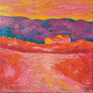 Tableau huile sur toile, Luberon