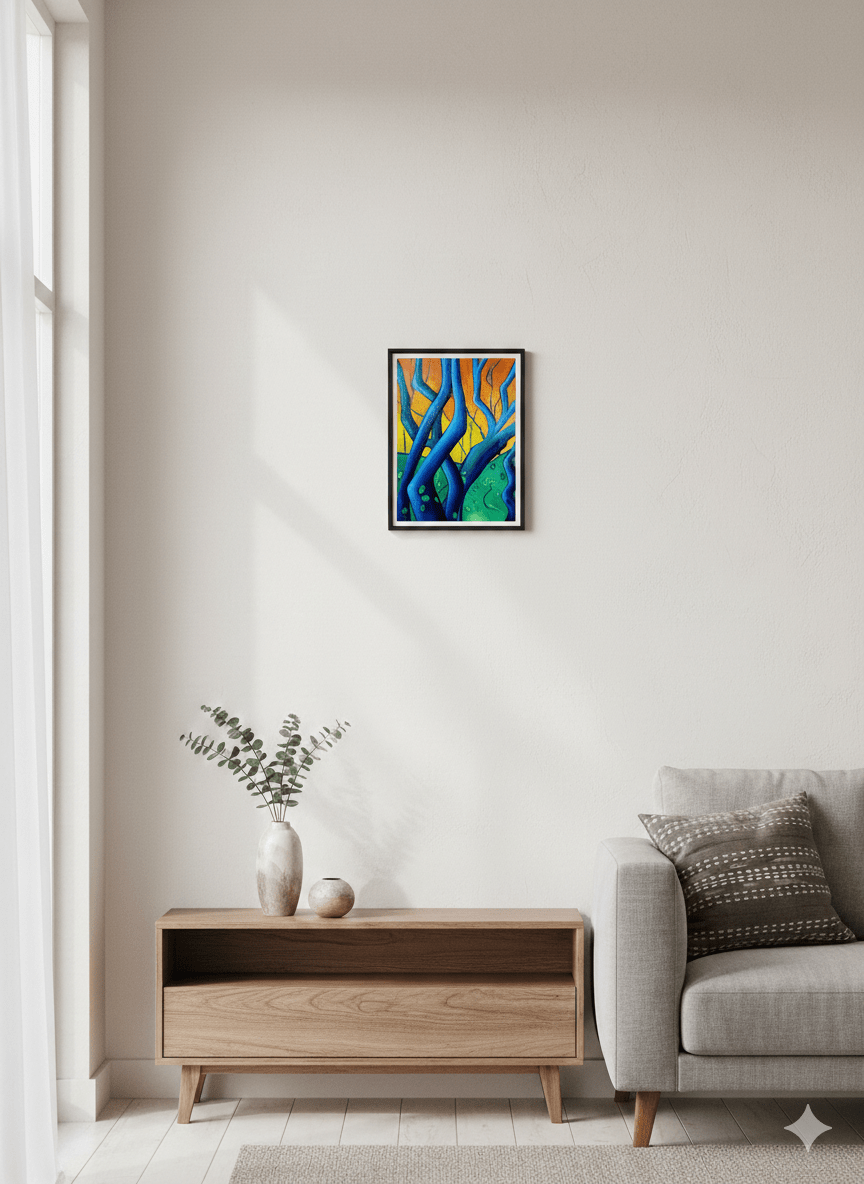 Tableau huile, Sous-bois – Image 7