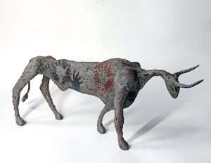 Sculpture argile, Taureau