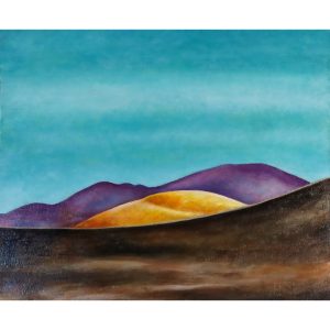 Tableau huile, La colline dorée