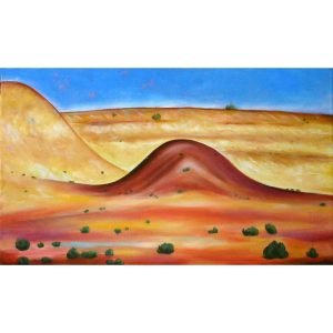 Tableau huile sur toile, Dunes au Maroc