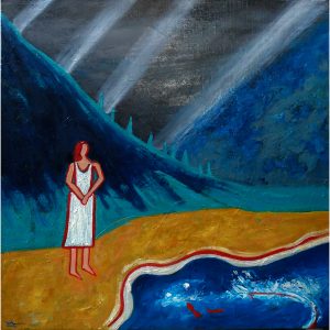 Tableau huile sur toile, Virgin