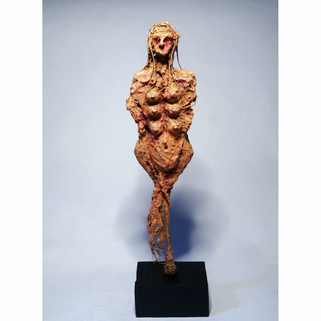 Sculpture tech. mixte, La louve