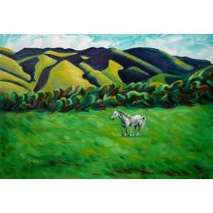 Tableau, Cheval dans le Luberon