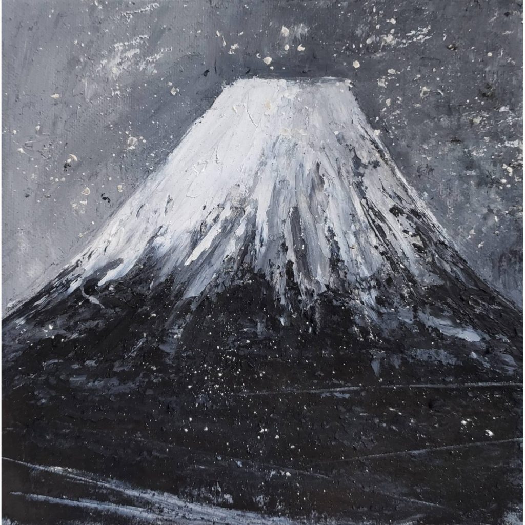 Tableau huile sur toile, Mont Fuji