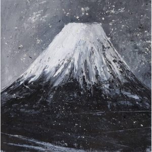 Tableau huile sur toile, Mont Fuji