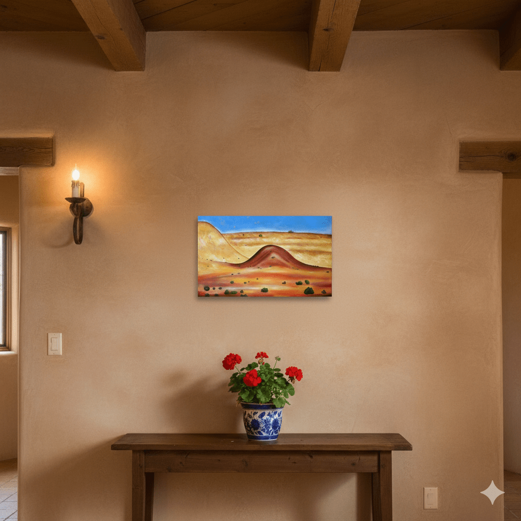 Tableau huile sur toile, Dunes au Maroc – Image 5