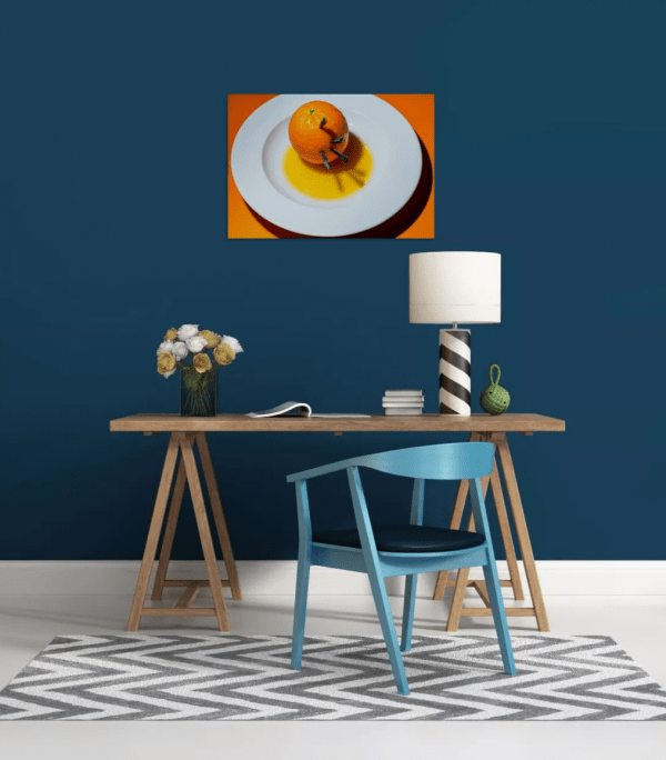 Photographie d'art sur alu-dibond, Nature Morte Injured Orange – Image 2