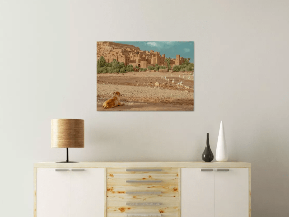 Grande Photographie d'art, Le chien et le ksar - Exposition 2023 – Image 5
