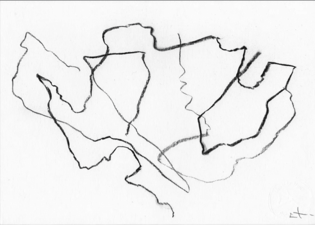 dessin au fusain d'arbre expressionniste par Lionel Le Jeune