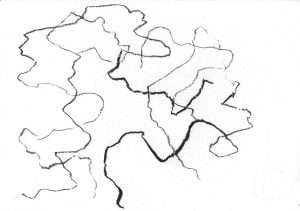 Dessin fusain, arbre