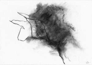 Dessin fusain, arbre