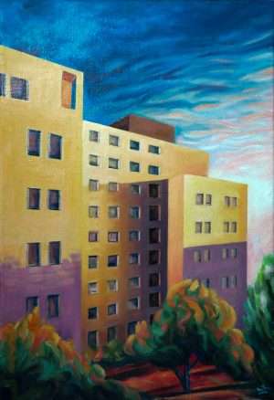Tableau huile sur toile Montpellier