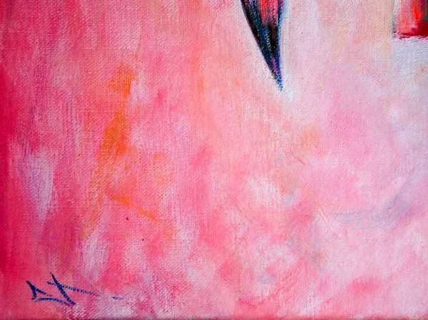 Tableau huile sur toile Flamant rose – Image 6