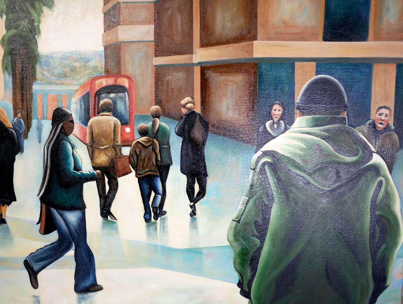 Tableau huile sur toile Paysage urbain Montpellier – Image 5