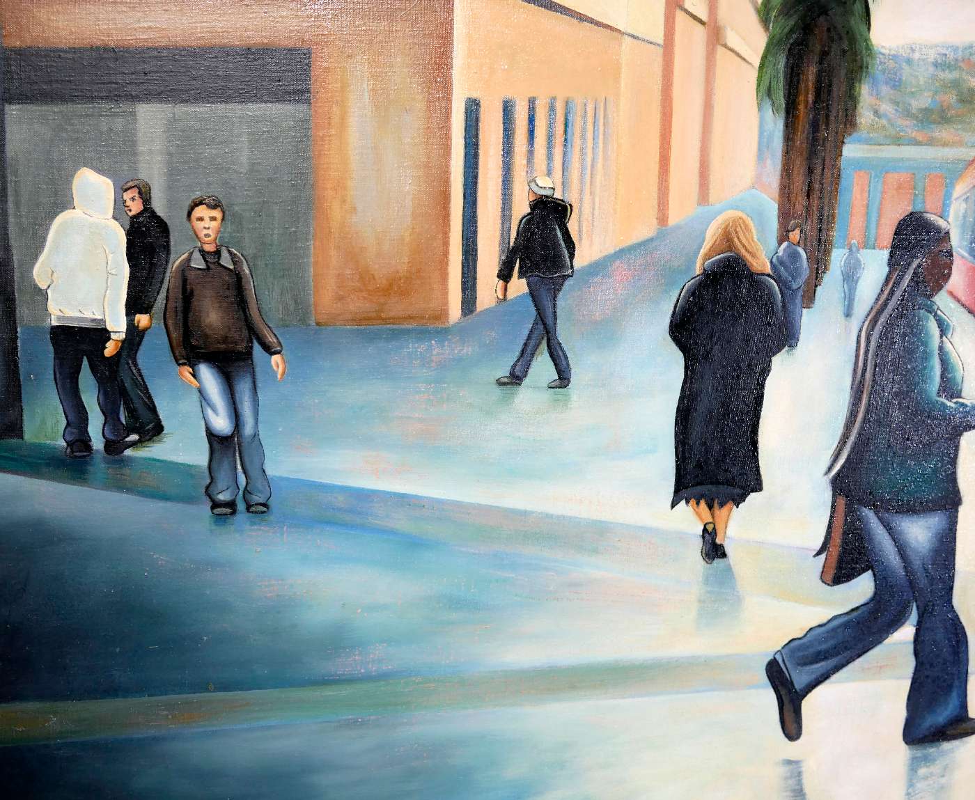 Tableau huile sur toile Paysage urbain Montpellier – Image 4