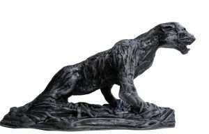 Sculpture en argile - Fauve enlisé