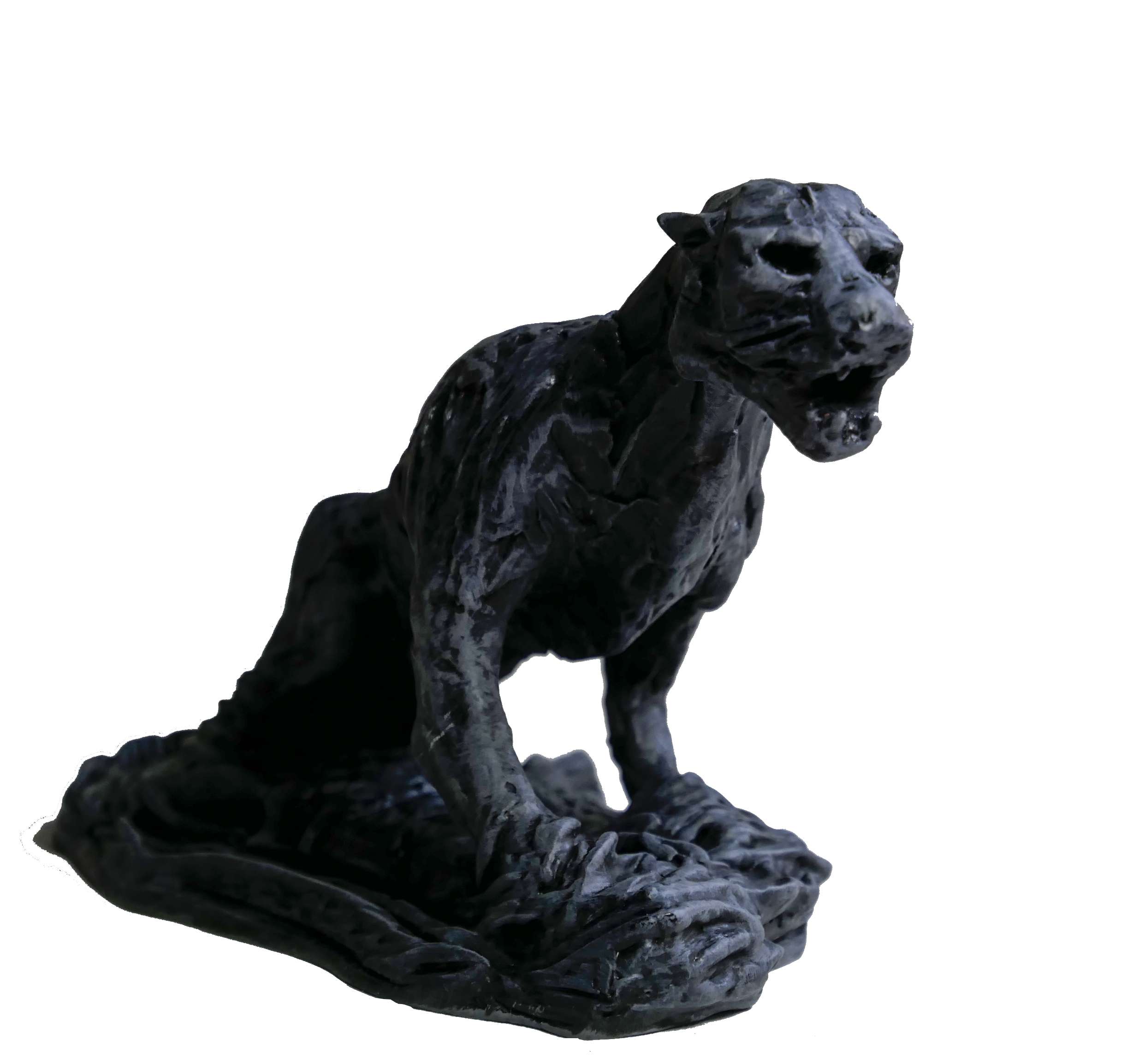 Sculpture en argile - Fauve enlisé – Image 4