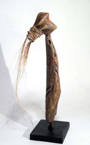 figure totem sculpture bois flotté lionel le jeune