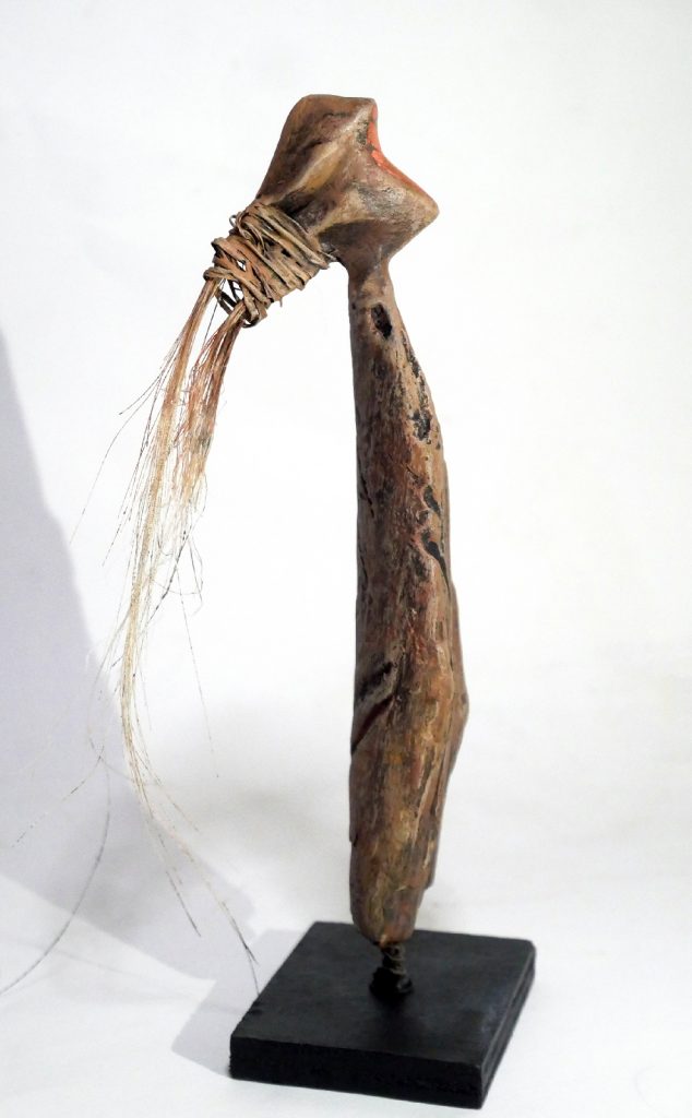figure totem sculpture bois flotté lionel le jeune