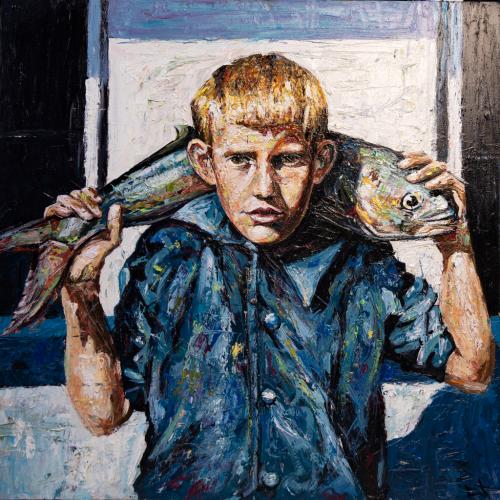 Boy with a Bluefish